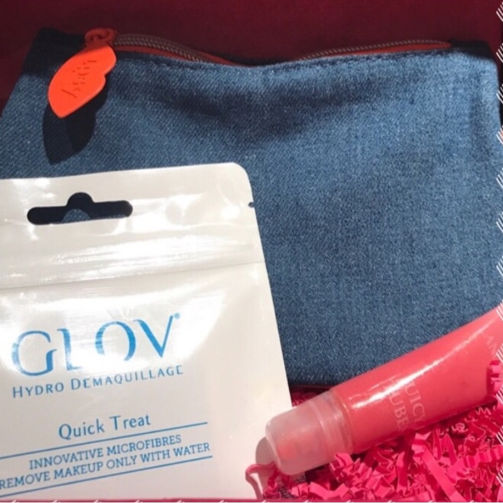 Ipsy Denim Glam Bag BUNDLE